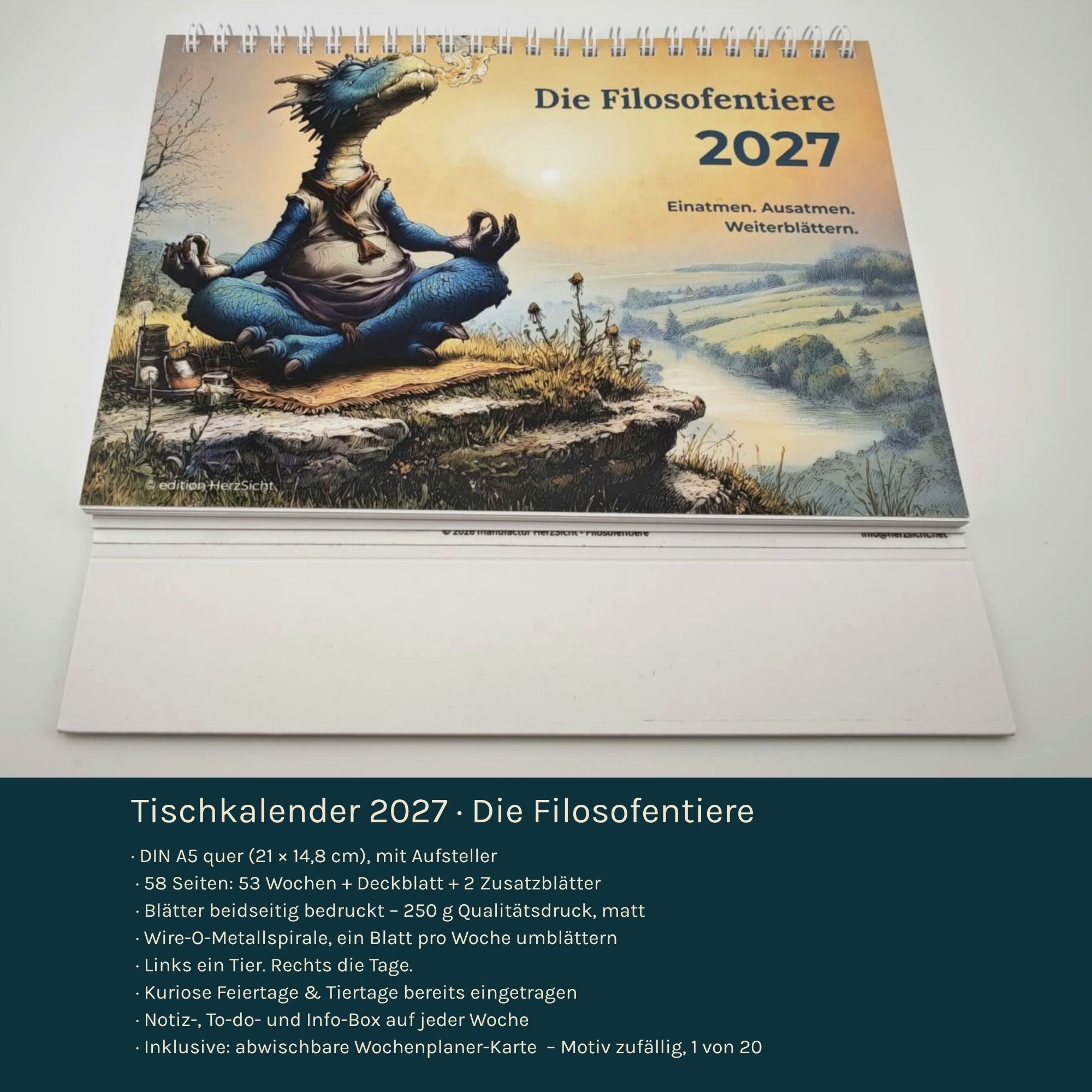 Die Filosofentiere 2027 — Tischkalender A5 – Bild 6