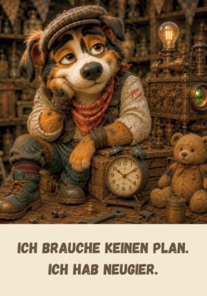 Ich brauche keinen Plan. Ich hab Neugier.