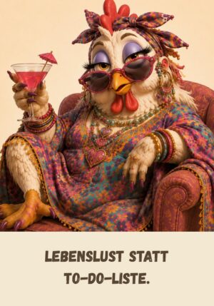 Kühlschrankmagnet Krawallori Kiki Konfetti: Lebenslust statt To-do-liste. (Nr. 042)