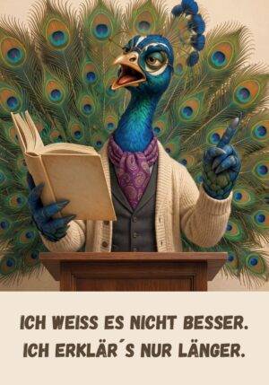 Kühlschrankmagnet Krawallori Laber Lothar: Ich weiß es nicht besser. Ich erklär´s nur länger. (Nr. 048)