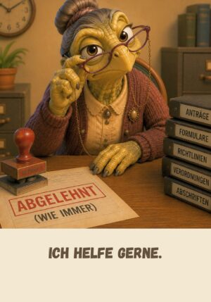 Kühlschrankmagnet Krawallori Amtsrätin Adelheid: Ich helfe gerne. (Nr. 050)