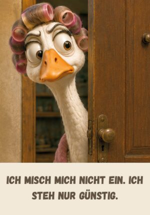 Kühlschrankmagnet Krawallori Gerda Gerücht: Ich misch mich nicht ein. Ich steh nur günstig. (Nr. 052)