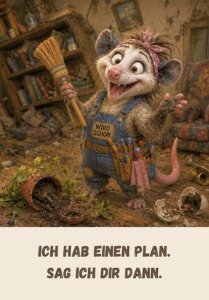 Kühlschrankmagnet Krawallori Panne Paulchen: Ich hab einen Plan. Sag ich dir dann. (Nr. 055)