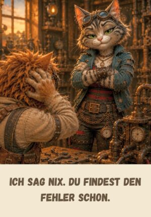 Kühlschrankmagnet Krawallori Karla Klever: Ich sag nix. du findest den Fehler schon. (Nr. 058)