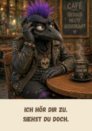 Kühlschrankmagnet Krawallori Konrad Krahwall: Ich hör dir zu. Siehst du doch. (Nr. 066)
