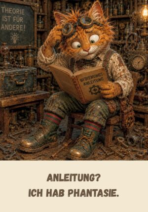Kühlschrankmagnet Krawallori Kalle Klick: Anleitung? Ich hab Phantasie. (Nr. 067)