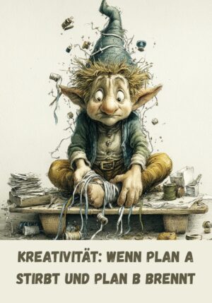 Kühlschrankmagnet Wichtel: Kreativität: Wenn Plan A stirbt und Plan B brennt (Nr. 132)