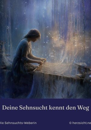 Kühlschrankmagnet Winterwesen Die Sehnsuchts-Weberin: Deine Sehnsucht kennt den Weg (Nr. 254)