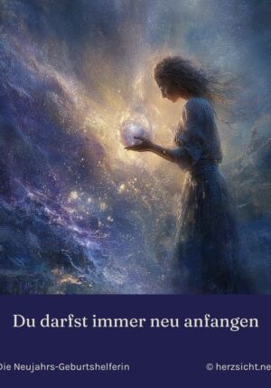 Kühlschrankmagnet Winterwesen Die Neujahrs-Geburtshelferin: Du darfst immer neu anfangen (Nr. 268)