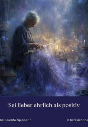 Kühlschrankmagnet Winterwesen Die Berchta-Spinnerin: Sei lieber ehrlich als positiv (Nr. 269)