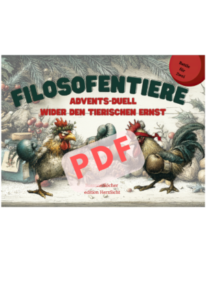 Filosofentiere Advents-Duell – Wider den tierischen Ernst, Adventskalender-Battle für Zwei als PDF-Download