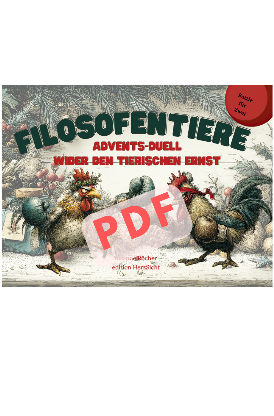 Filosofentiere Advents-Duell – Wider den tierischen Ernst, Adventskalender-Battle für Zwei als PDF-Download