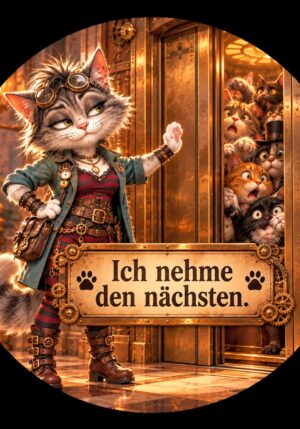 Runder Kühlschrankmagnet Krawallori Karla Klever: Ich nehme den nächsten. (Nr. 278)