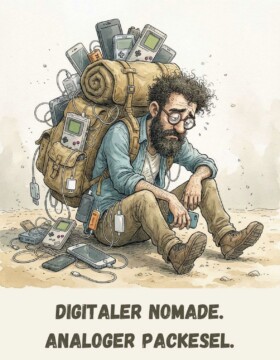 Digitaler Nomade. Analoger Packesel.
