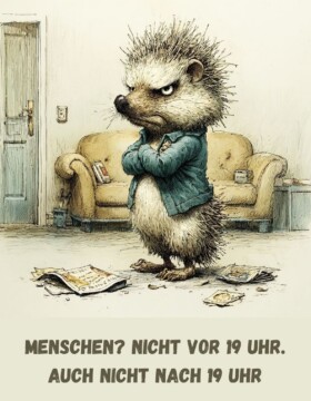 Menschen? Nicht vor 19 Uhr. Auch nicht nach 19 Uhr