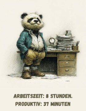 Arbeitszeit: 8 Stunden. Produktiv: 37 Minuten