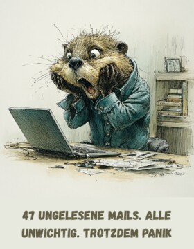 47 ungelesene Mails. Alle unwichtig. Trotzdem Panik