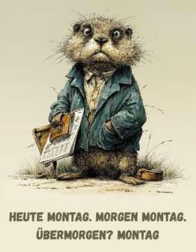 Heute Montag. Morgen Montag. Übermorgen? Montag