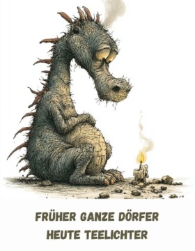 Früher ganze Dörfer. Heute Teelichter