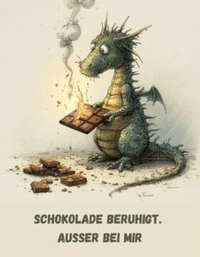 Schokolade beruhigt. Außer bei mir