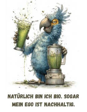 Natürlich bin ich bio. Sogar mein Ego ist nachhaltig.
