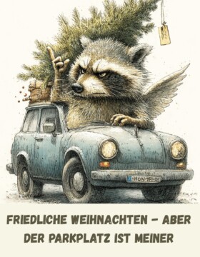 Friedliche Weihnachten - aber der Parkplatz ist meiner