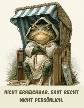 Nicht erreichbar. Erst recht nicht persönlich.