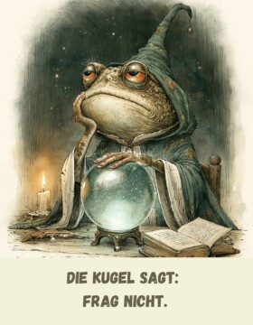 Die Kugel sagt: Frag nicht.