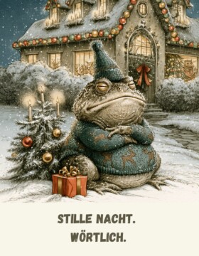 Stille Nacht. Wörtlich.