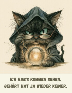 Ich hab´s kommen sehen. Gehört hat ja wieder keiner.