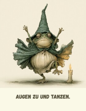 Augen zu und tanzen.