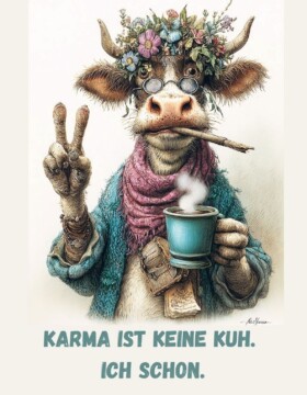 Karma ist keine Kuh. Ich schon.
