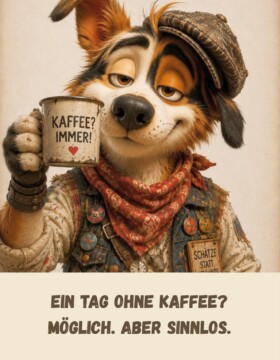 Ein Tag ohne Kaffee? Möglich. aber sinnlos.