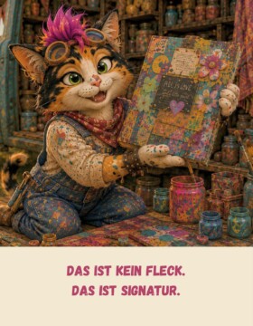 Das ist kein Fleck. Das ist Signatur.