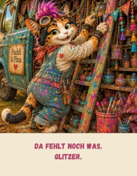 Da fehlt noch was. Glitzer.
