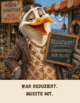 War reduziert. Musste mit.