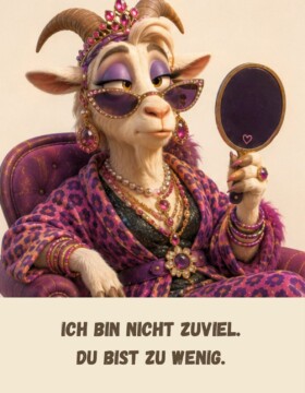 Ich bin nicht zuviel. Du bist zu wenig.