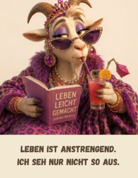 Leben ist anstrengend. Ich seh nur nicht so aus.