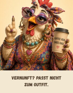 Vernunft? Passt nicht zum Outfit.