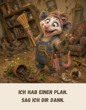 Ich hab einen Plan. Sag ich dir dann.