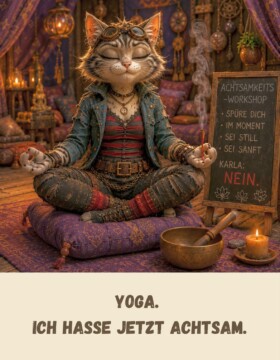 Yoga. Ich hasse jetzt achtsam.