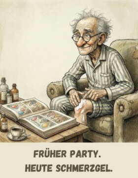 Früher Party. Heute Schmerzmittel