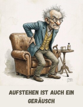 Aufstehen ist auch ein Geräusch.