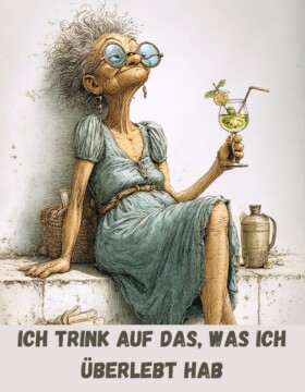 Ich trink auf das, was ich überlebt hab.