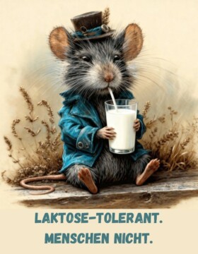 Laktose-tolerant. Menschen nicht.
