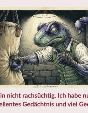 Ich bin nicht rachsüchtig. Ich habe nur ein exzellentes Gedächtnis und viel Geduld