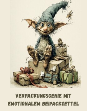 Verpackungsgenie mit emotionalem Beipackzettel