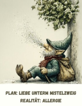 Plan: Liebe unterm Mistelzweig. Realität: Allergie