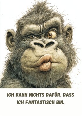Ich kann nichts dafür, dass ich fantastisch bin.