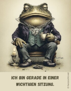 Ich bin gerade in einer wichtigen Sitzung.